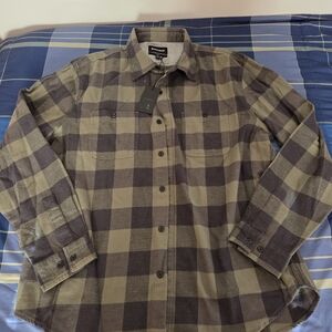 Bonobos Olive Green Flannel Shirt
